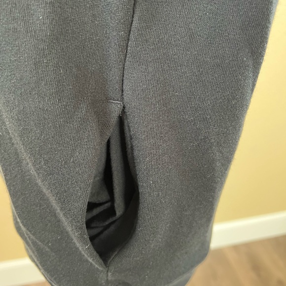 Victoria’s Secret Pink Checkered Long Sleeve Black Pullover Hoodie Sweatshirt - Picture 6 of 9